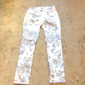 🍀 Lands’ End Paisley jeans